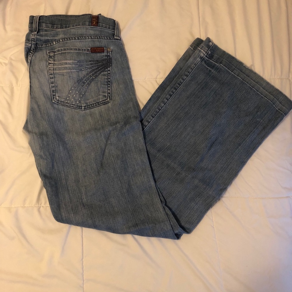 7 for all Mankind light wash Dojo jeans